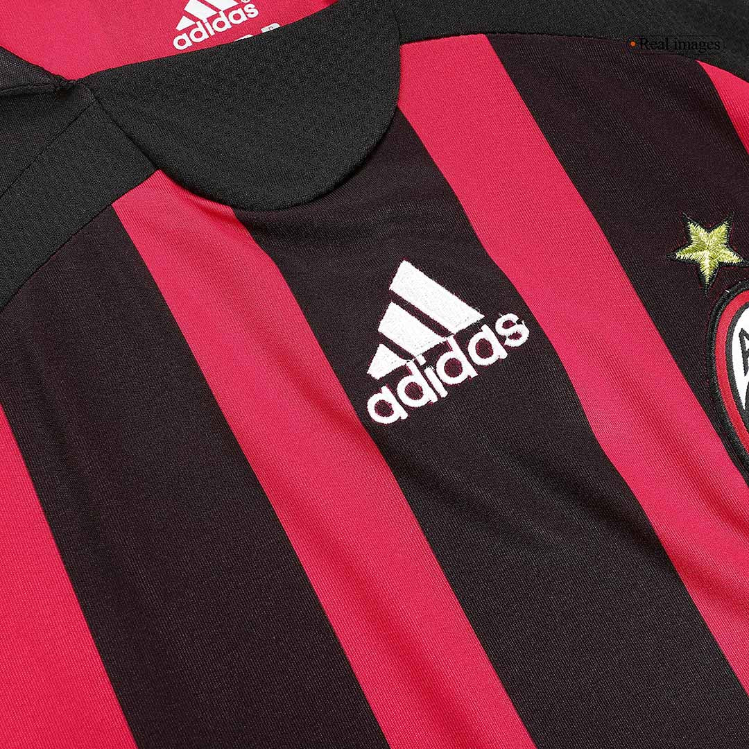 Maillot Rétro AC Milan Domicile 2006/07 Rouge et Noir