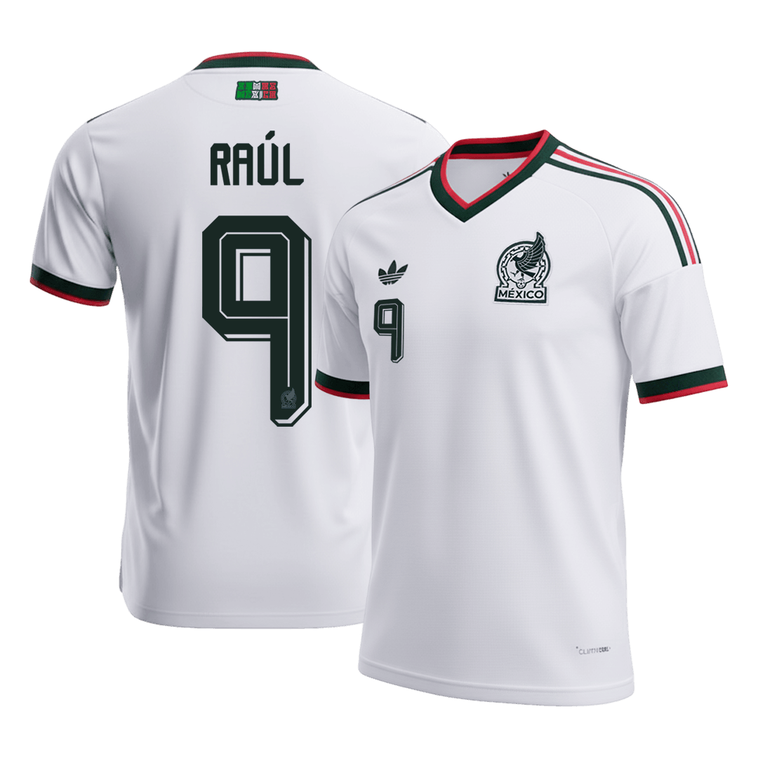 RAÚL #9 Mexico Maillot Extérieur - Coupe du Monde 2026 Blanc