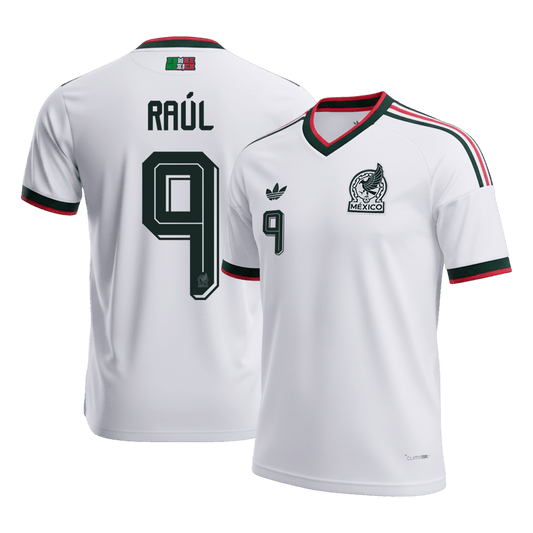 RAÚL #9 Mexico Maillot Extérieur - Coupe du Monde 2026 Blanc