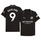 HAALAND #9 Manchester City Maillot Extérieur 2025/26 Noir Joueur