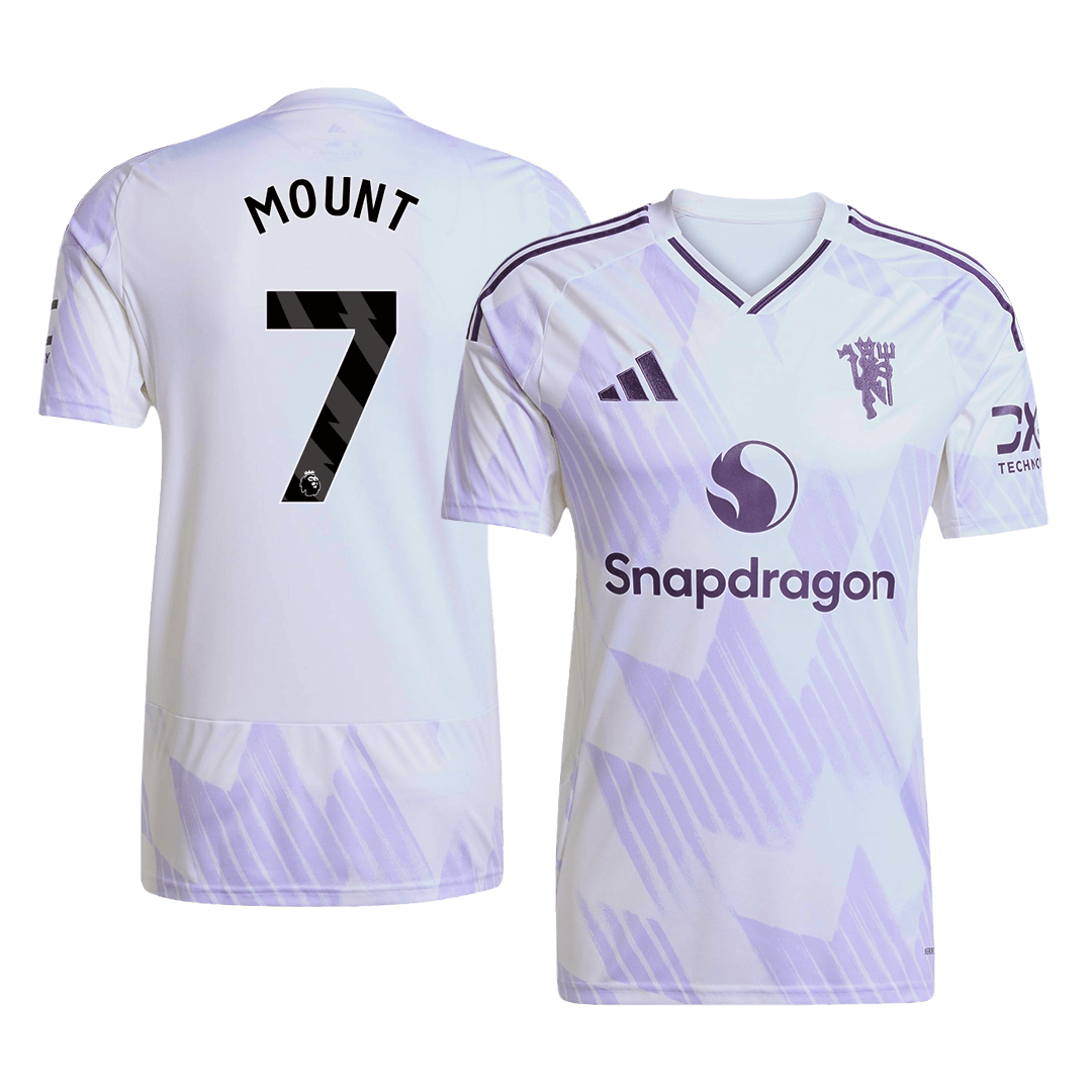 MOUNT #7 Manchester United Maillot Extérieur 2025/26 Blanc