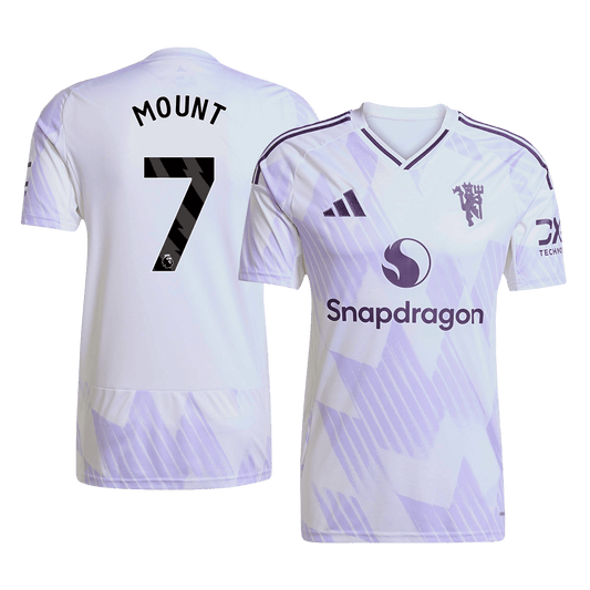 MOUNT #7 Manchester United Maillot Extérieur 2025/26 Blanc