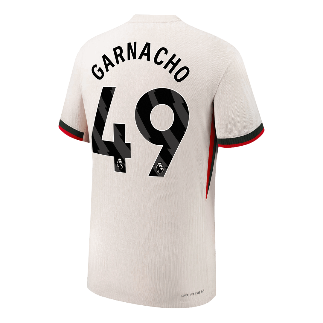 GARNACHO #49 Chelsea Extérieur Maillot 2025/26 Blanc Joueur