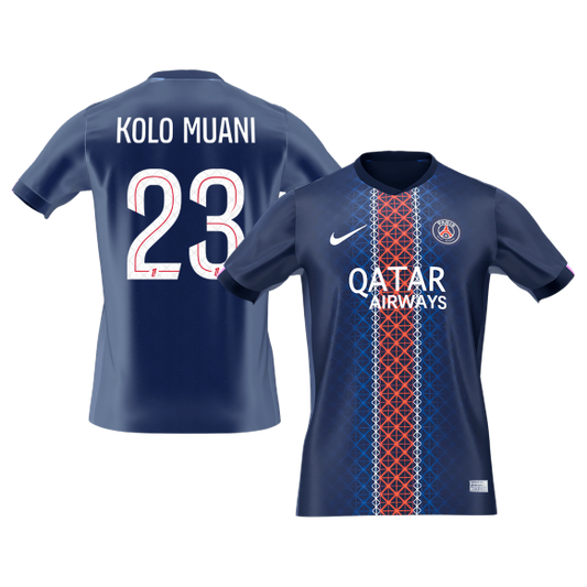 KOLO MUANI #23 PSG Domicile Maillot 2025/26 Bleu marine - Super