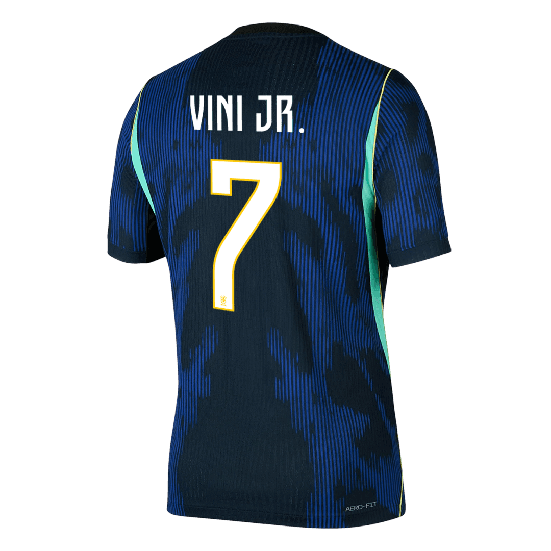 VINI JR. Maillot Extérieur #7 Brésil - Coupe du Monde 2026 Bleu Marine Joueur