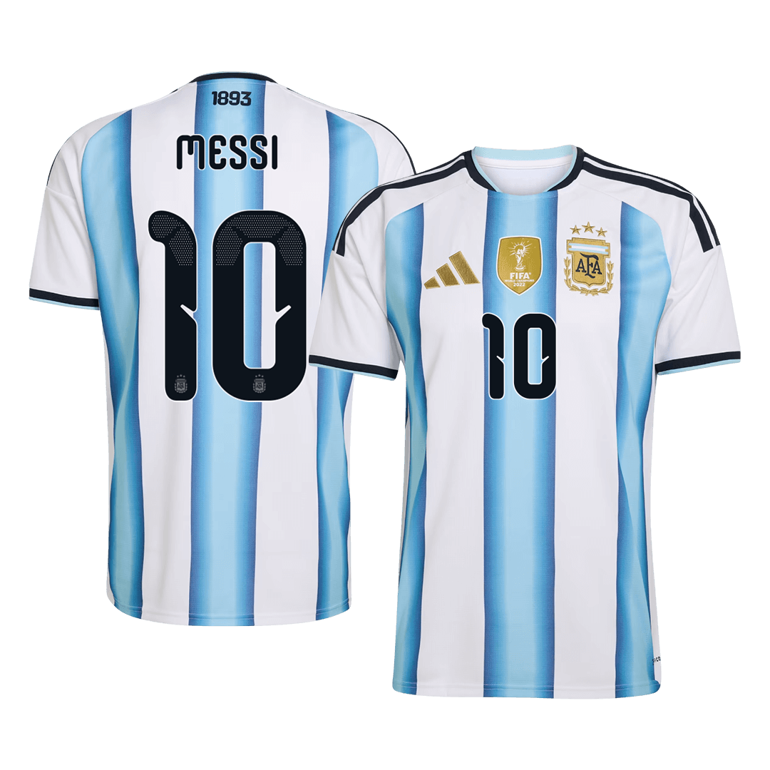 MESSI #10 Maillot Domicile Argentine - Coupe du Monde 2026 Bleu&Blanc - Super
