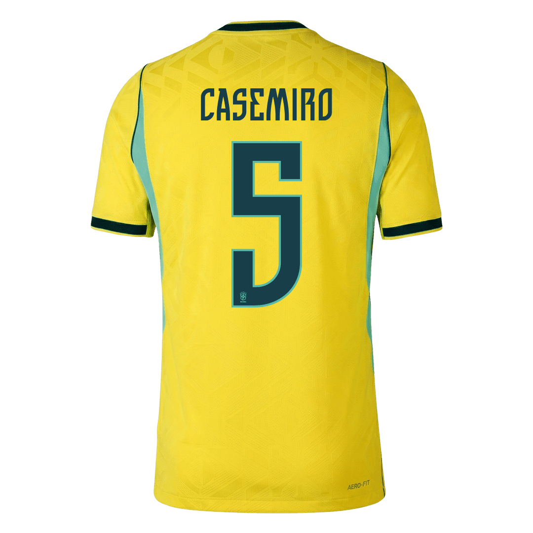 CASEMIRO #5 Brazil Home Shirt - 2026 World Cup Yellow Player