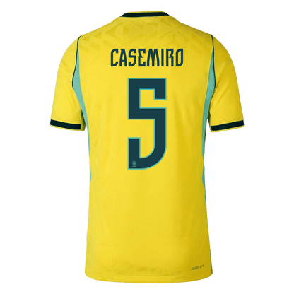 CASEMIRO #5 Brazil Home Shirt - 2026 World Cup Yellow Player
