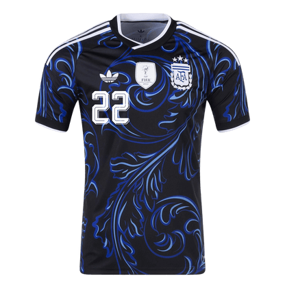 L. MARTINEZ #22 Argentina Away Shirt - World Cup 2026 Black