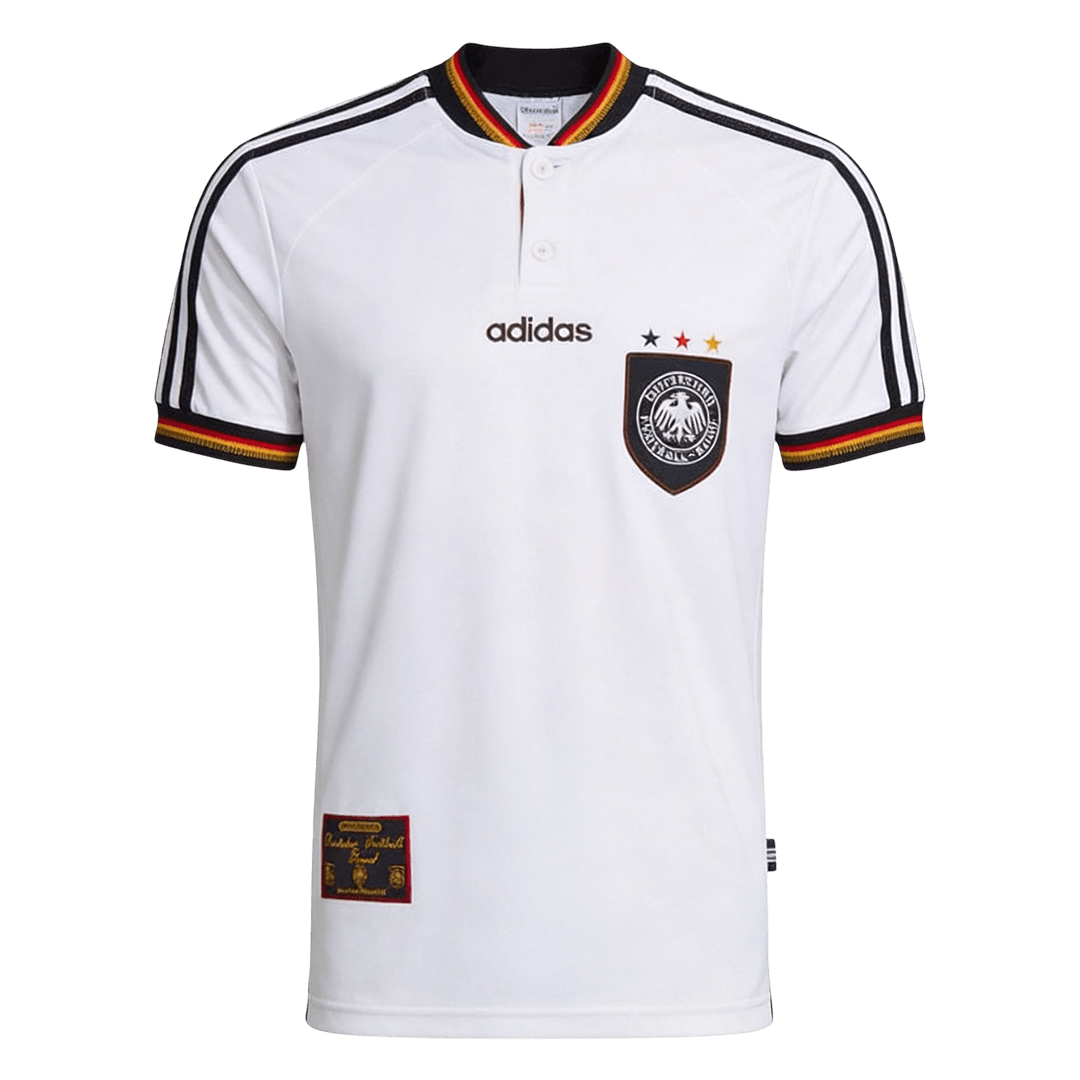 Maillot rétro domicile Allemagne 1996 Blanc