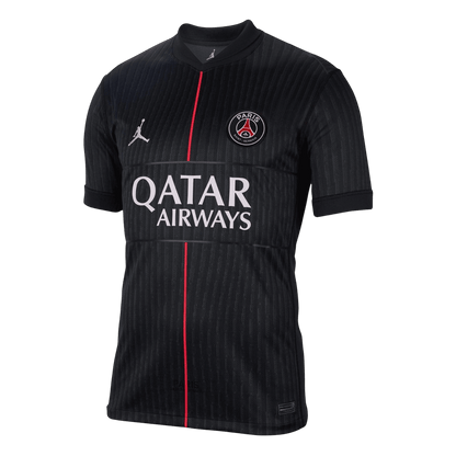 Maillot extérieur numéro quatre du PSG 2025/26 Noir