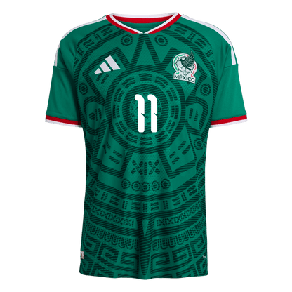 S.GIMENEZ #11 Mexico Home Jersey - 2026 World Cup Green Player