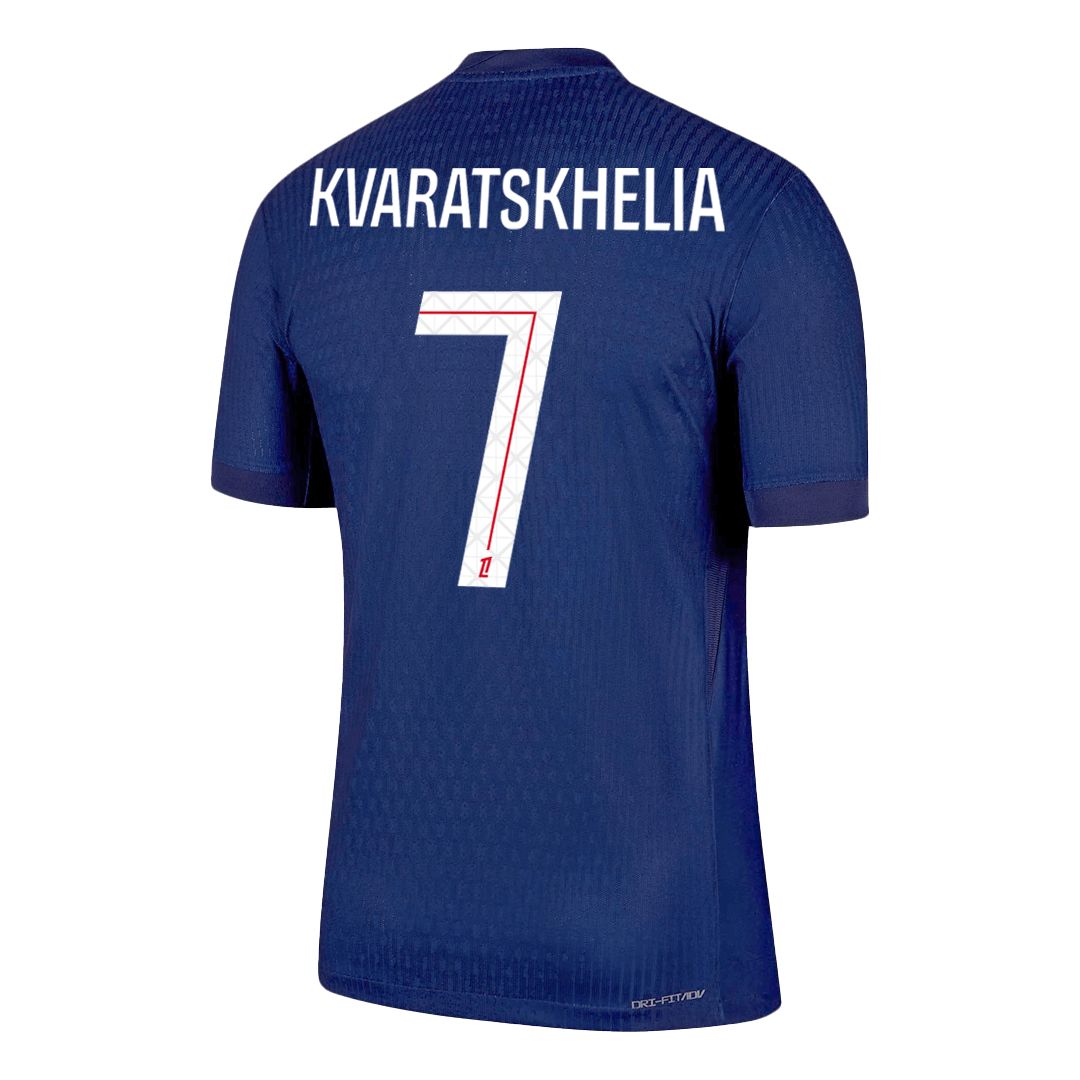 KVARATSKHELIA #7 PSG Domicile Maillot 2025/26 Bleu marine Joueur