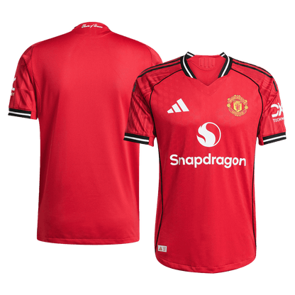 Manchester United Domicile Maillot 2025/26 Rouge Joueur