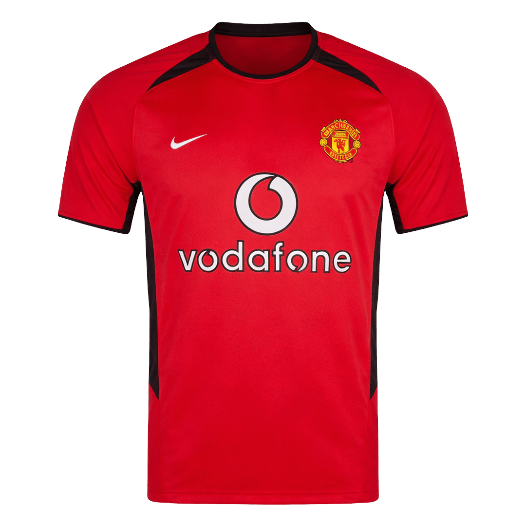 Maillot Rétro Domicile Manchester United 2002/04 Rouge
