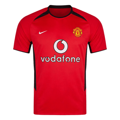 Maillot Rétro Domicile Manchester United 2002/04 Rouge
