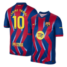 LAMINE YAMAL #10 Maillot Quatrième de Barcelone Extérieur 2025/26 Rouge&Bleu