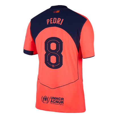 PEDRI #8 Barcelone Troisième Maillot 2025/26 Orange Joueur - UCL