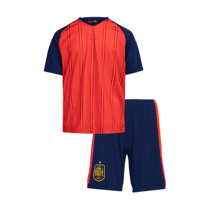Espagne Domicile Maillot Kit - Coupe du Monde 2026 Enfant Rouge