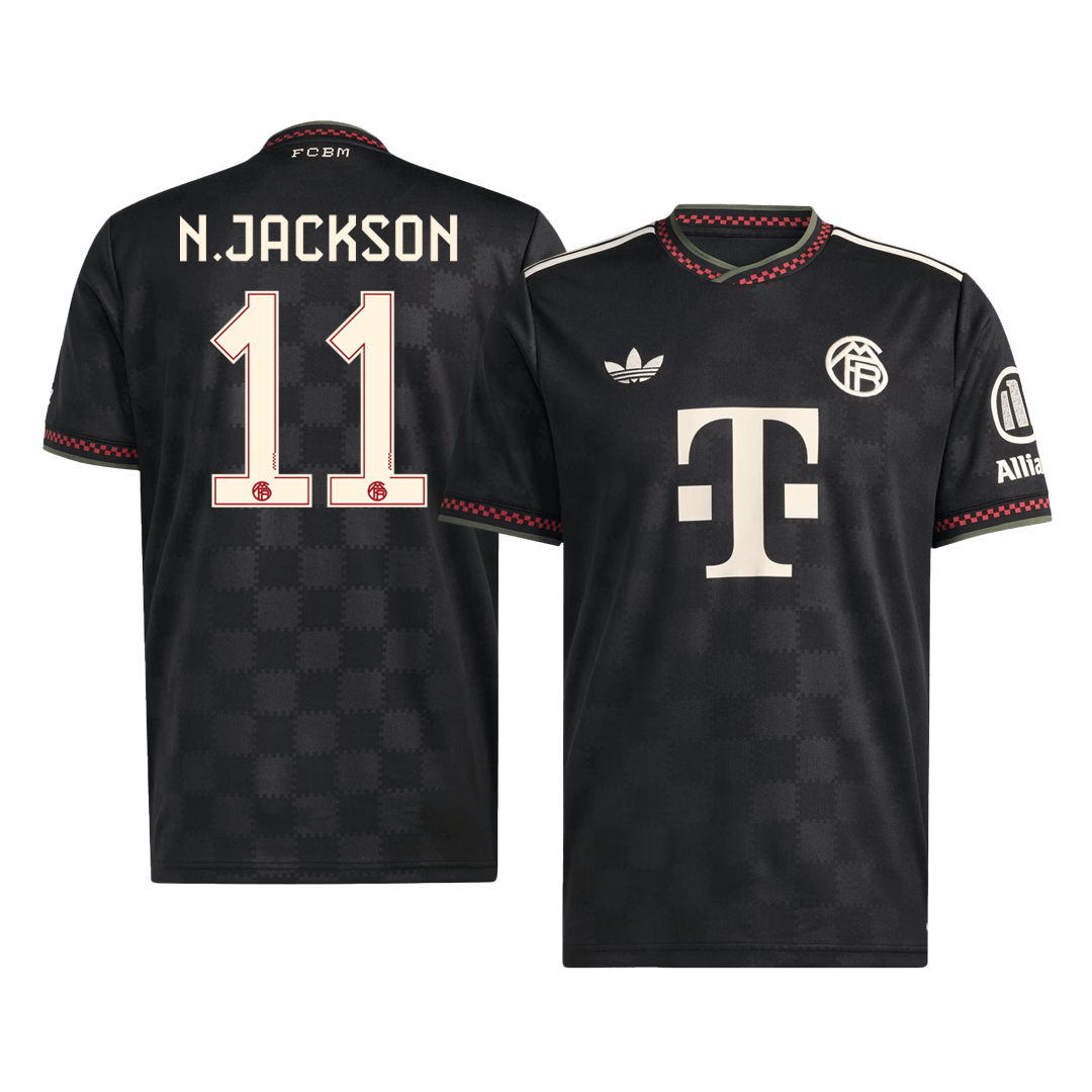 N.JACKSON #11 Bayern Munich Troisième Maillot 2025/26 Noir