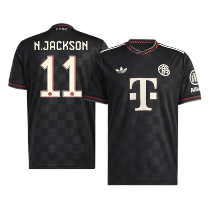 N.JACKSON #11 Bayern Munich Troisième Maillot 2025/26 Noir