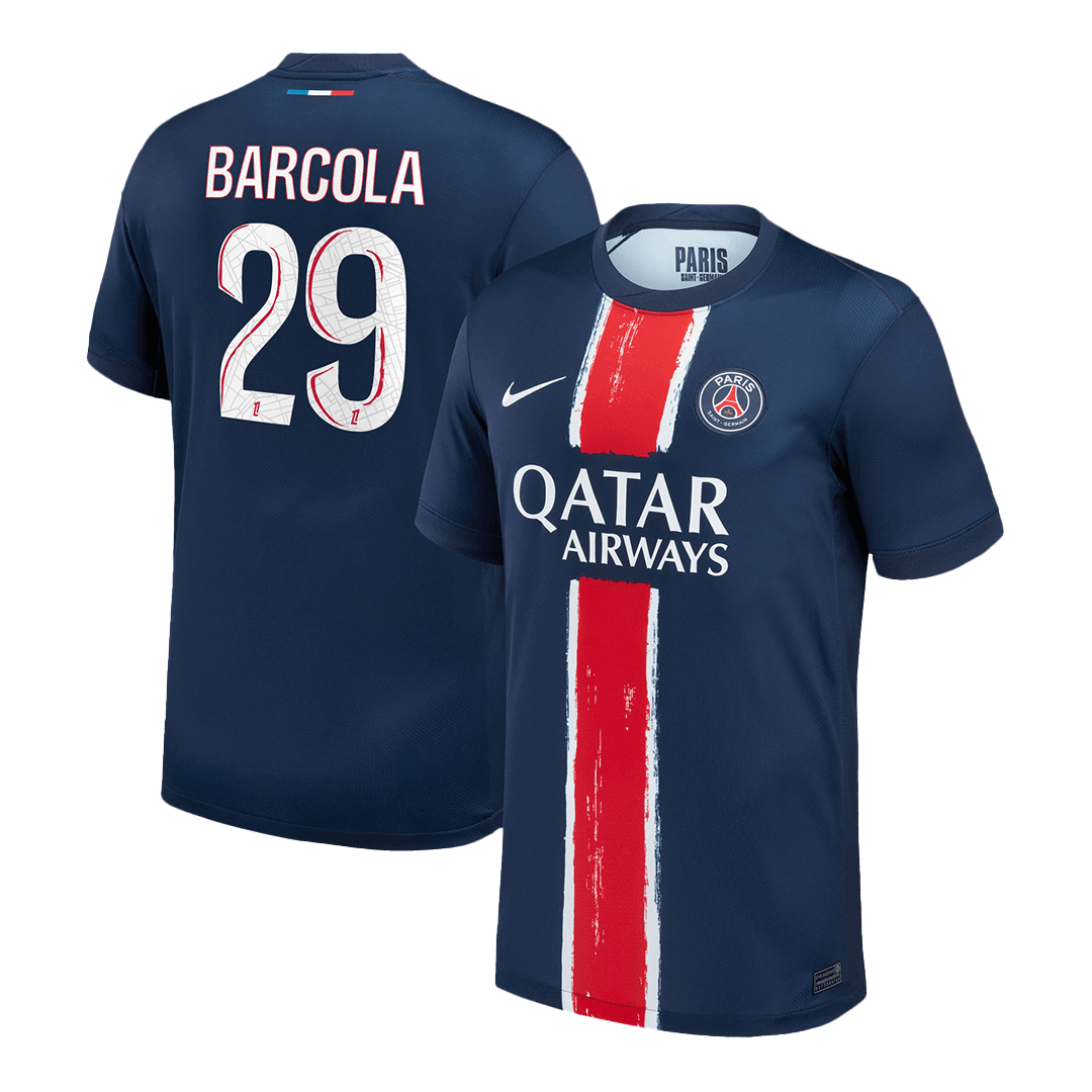 BARCOLA #29 PSG Domicile Maillot 2024/25 Bleu marine