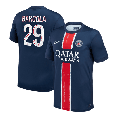 BARCOLA #29 PSG Domicile Maillot 2024/25 Bleu marine
