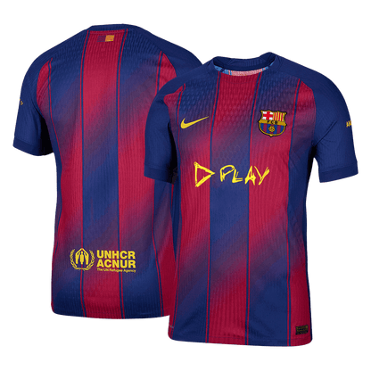 Maillot Domicile Barcelone 2025/26 Rouge et Bleu Joueur