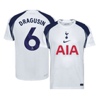DRAGUSIN #6 Tottenham Hotspur Home Shirt 2025/26 White Player