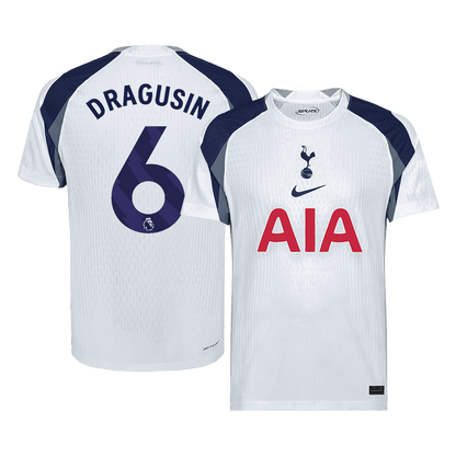 DRAGUSIN #6 Tottenham Hotspur Home Shirt 2025/26 White Player