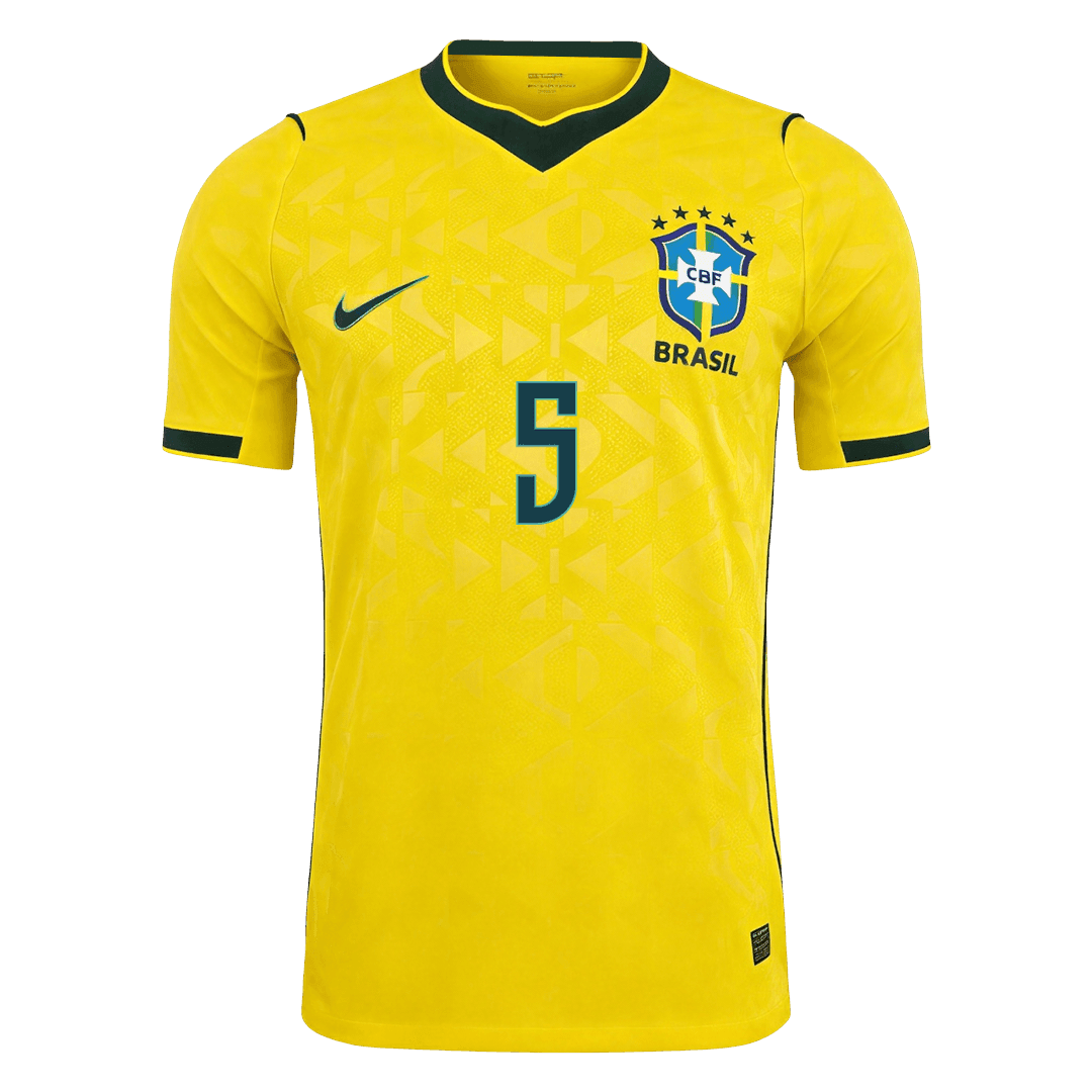 CASEMIRO #5 Brazil Home Shirt - 2026 World Cup Yellow Player