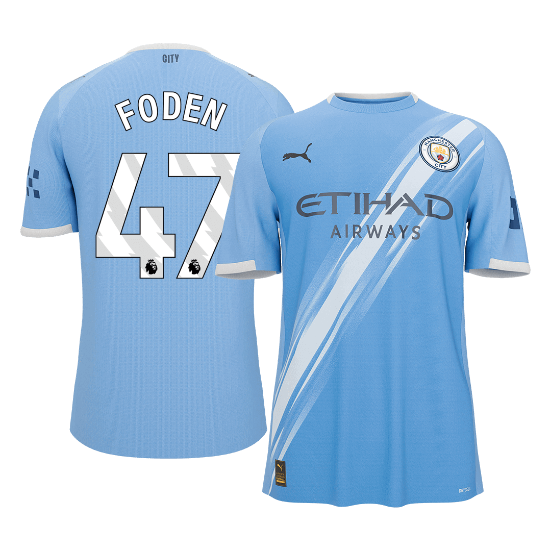 FODEN #47 Manchester City Maillot Domicile 2025/26 Bleu - Super