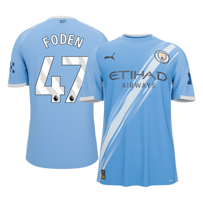 FODEN #47 Manchester City Maillot Domicile 2025/26 Bleu - Super