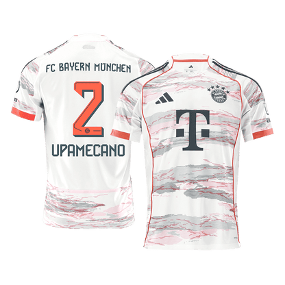 UPAMECANO #2 Bayern Munich Maillot Extérieur 2025/26 Blanc