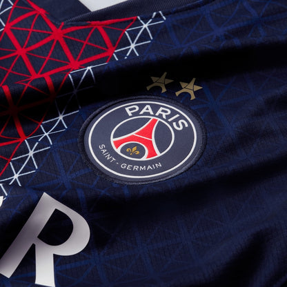 Champions of Europe #26 PSG Domicile Maillot 2025/26 Bleu marine - Super