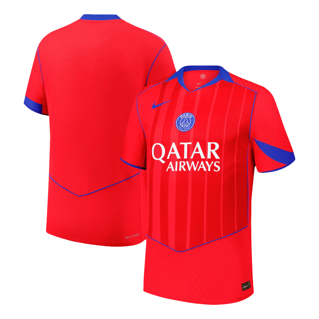 Maillot domicile du PSG 2025/26 rouge joueur