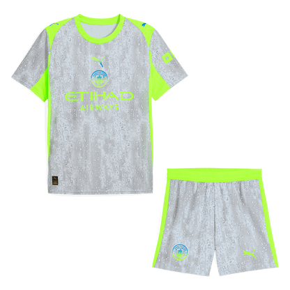 Manchester City Troisième Maillot Kit 2025/26 Gris
