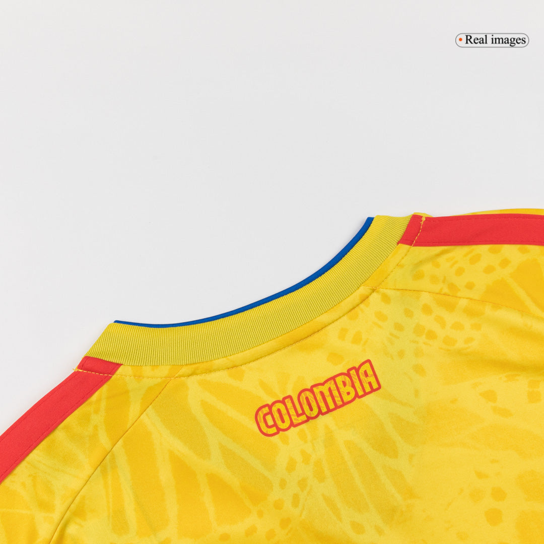 LUIS DÍAZ #7 Colombie Maillot Domicile - Coupe du Monde 2026 Jaune