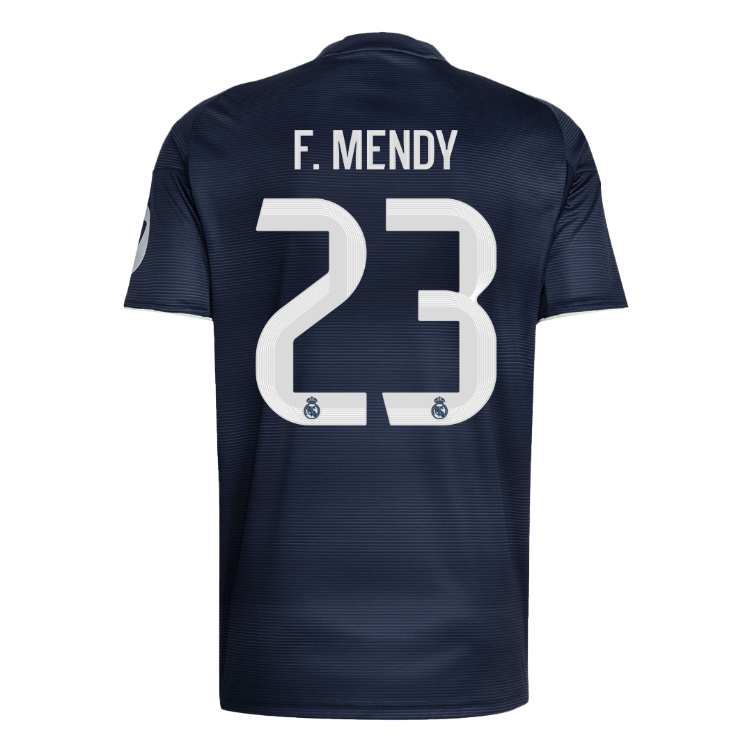 F.MENDY #23 Real Madrid Extérieur Maillot 2025/26 Bleu marine - Super