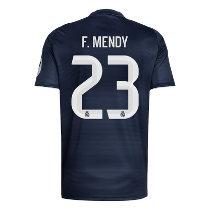 F.MENDY #23 Real Madrid Extérieur Maillot 2025/26 Bleu marine - Super
