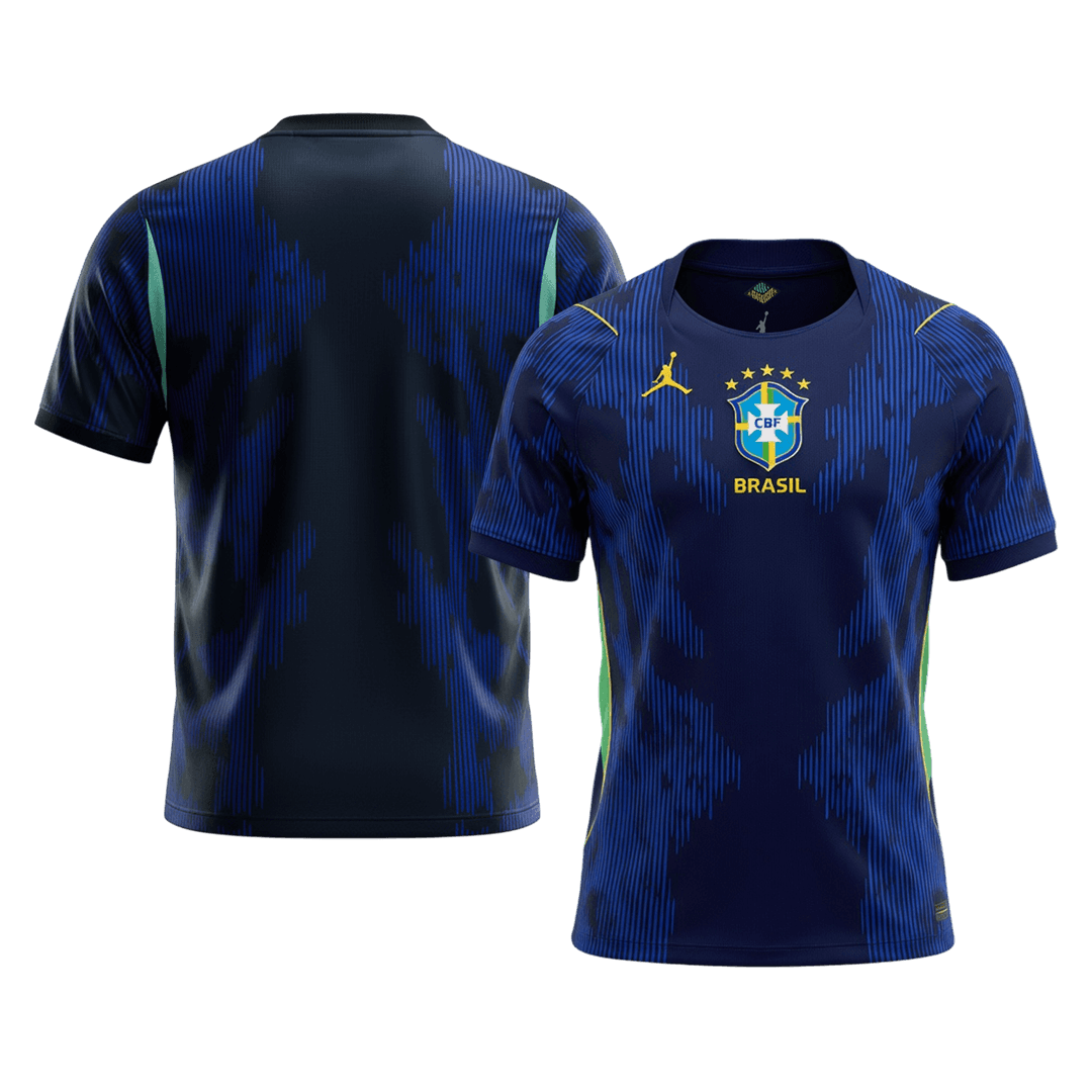 Brésil Extérieur Maillot - Coupe du Monde 2026 Bleu marine