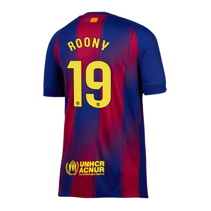 ROONY #19 Barcelona Domicile Maillot 2025/26 Rouge&Bleu - Super