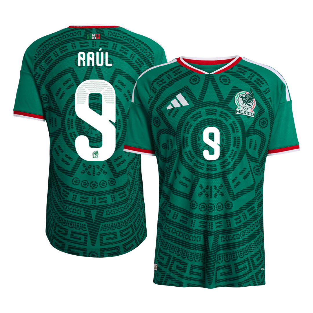 RAÚL #9 Mexico Home Jersey - World Cup 2026 Green Player