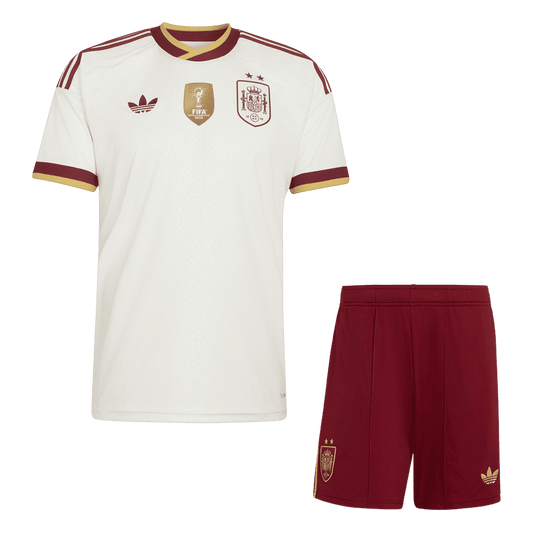 Espagne Extérieur Maillot Kit - Coupe du Monde 2026 Blanc