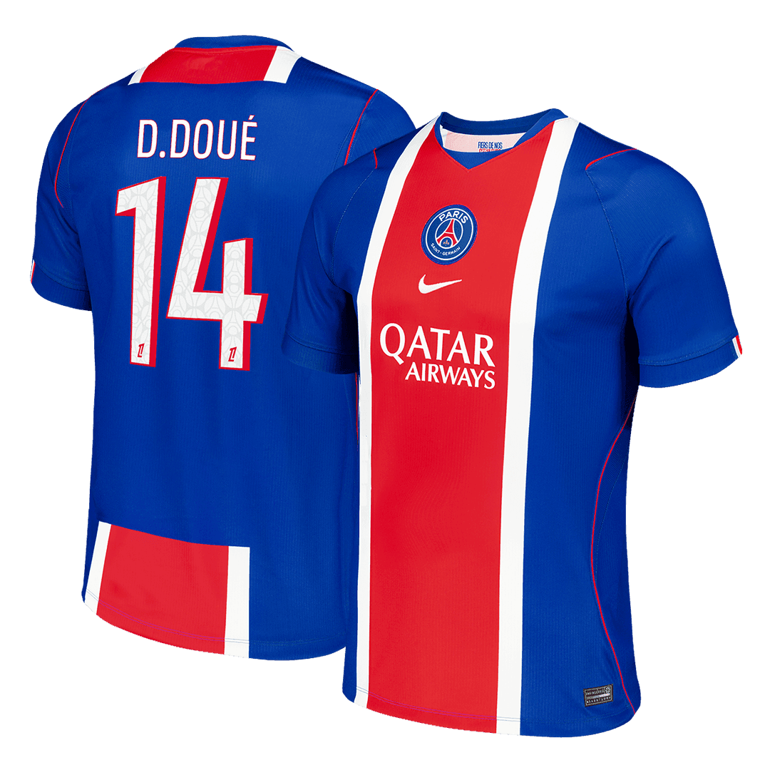 D.DOUÉ #14 PSG Domicile Maillot 2026/27 Bleu Roi Ancien