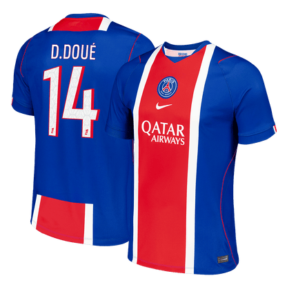 D.DOUÉ #14 PSG Domicile Maillot 2026/27 Bleu Roi Ancien