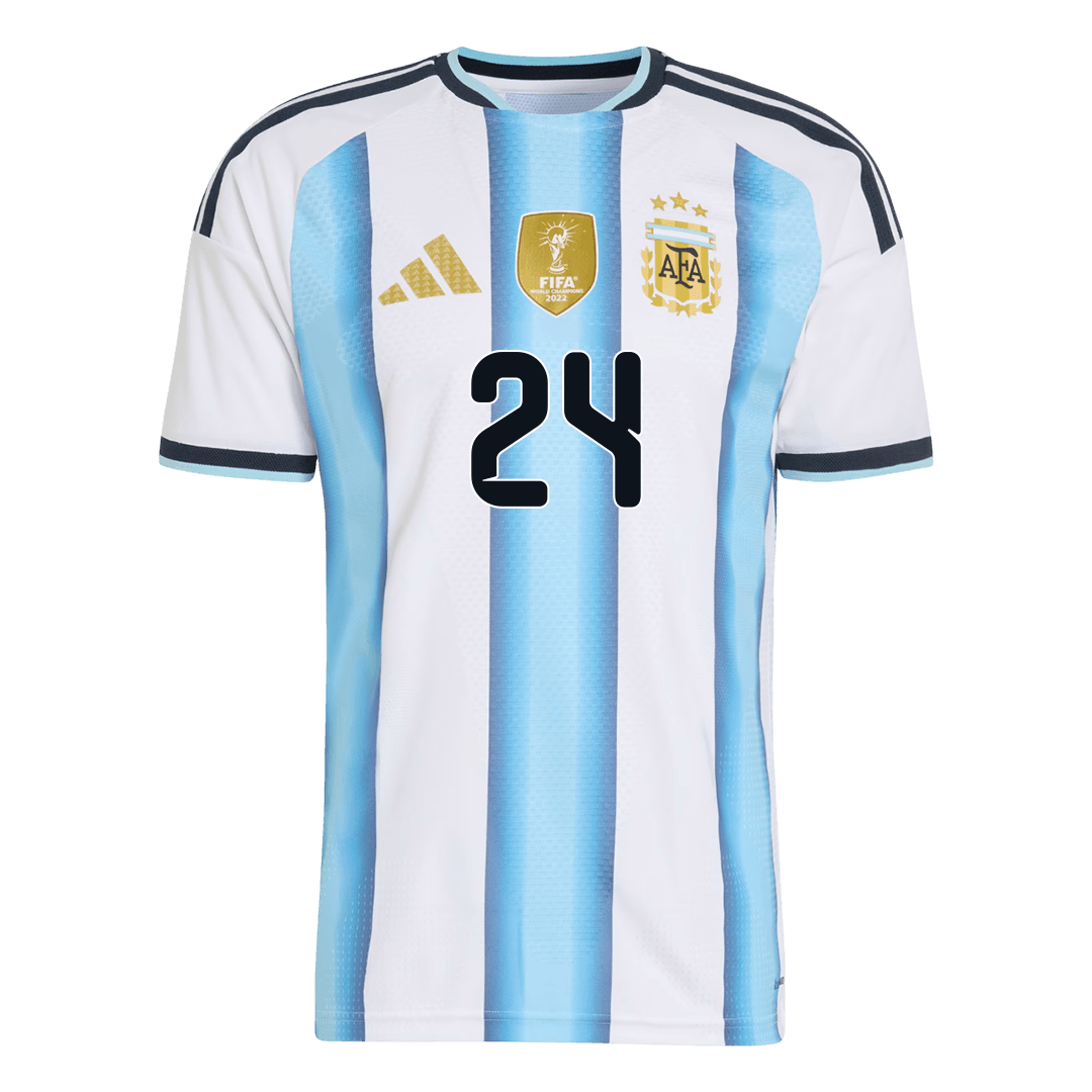 E. FERNANDEZ #24 Maillot Domicile Argentin - Coupe du Monde 2026 Bleu&Blanc Joueur