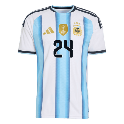 E. FERNANDEZ #24 Maillot Domicile Argentin - Coupe du Monde 2026 Bleu&Blanc Joueur
