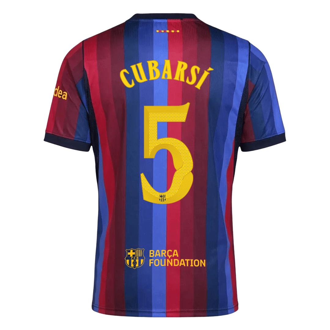 CUBARSÍ #5 Barcelona Domicile Maillot 2026/27 Blue&Garnet - UCL