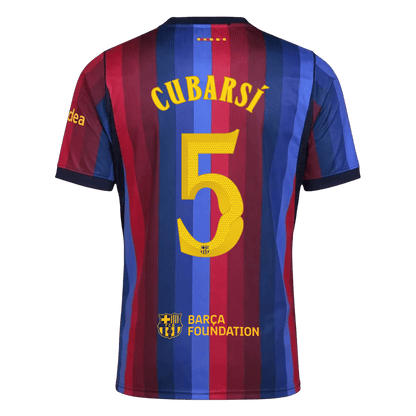 CUBARSÍ #5 Barcelona Domicile Maillot 2026/27 Blue&Garnet - UCL